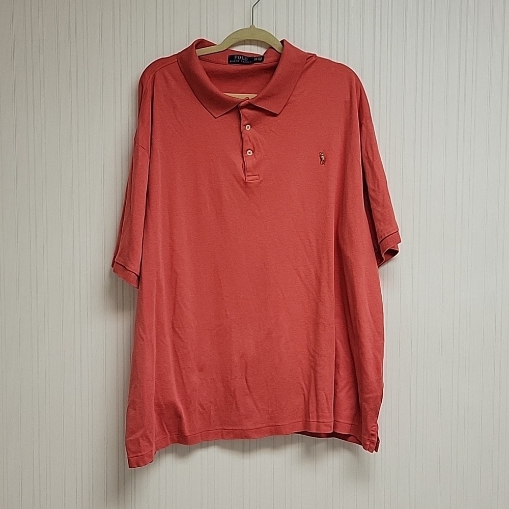 Polo Ralph Lauren 100% cotton 4XL red polo shirt